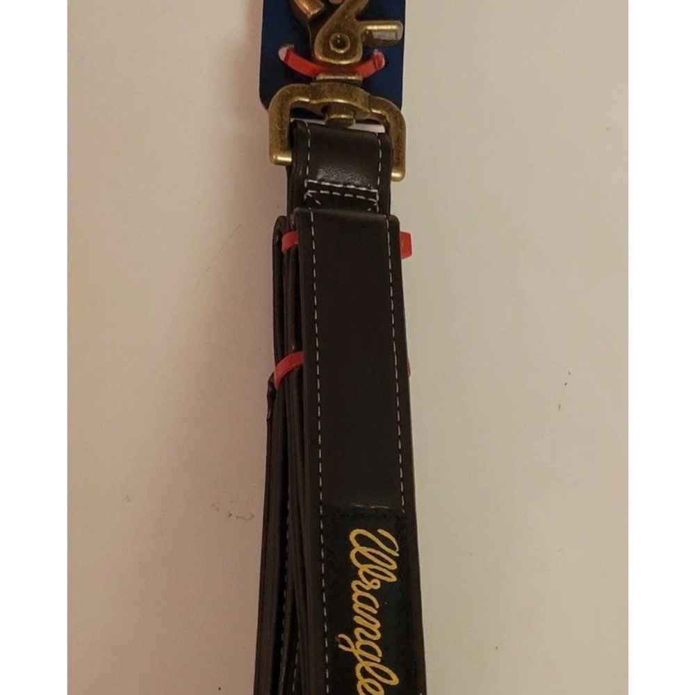 Wrangler Dog Leash Pet 4ft Lead Walking Brown M L XL 50-150LBS Faux Leather